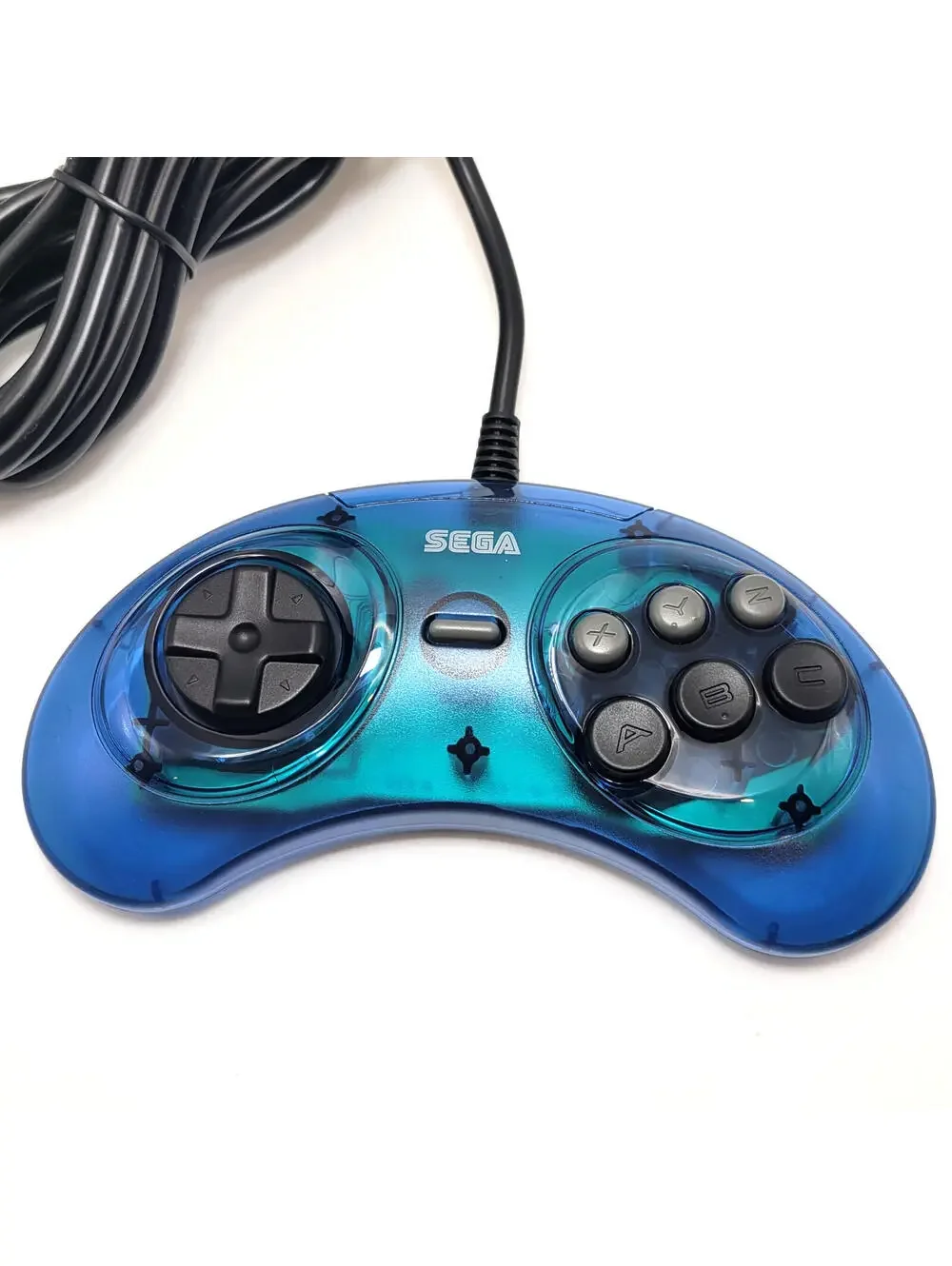 1x Red and 1 Blue Retro-Bit Official Sega Genesis Controllers